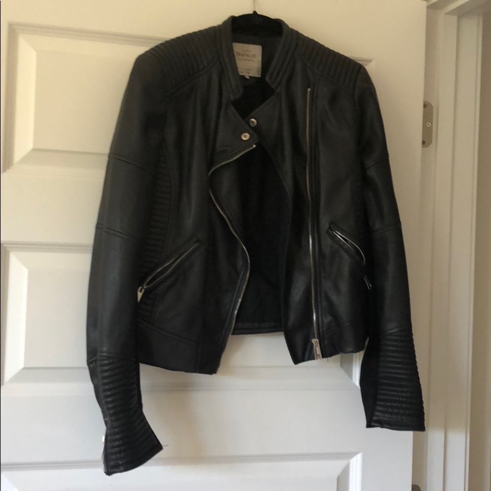 Zara Trafaluc faux leather jacket